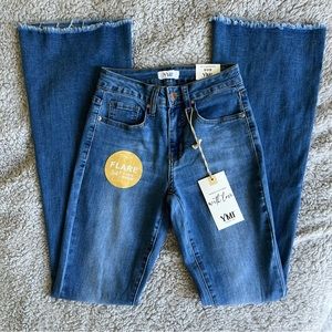 YMI Flare High Rise Jeans, size 23 wide leg